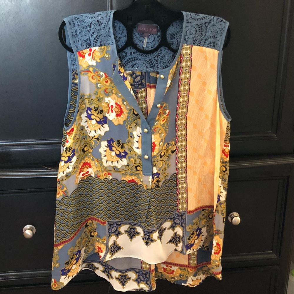 Hale Bob sleeveless tunic NWOT SZ L